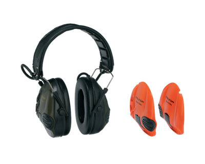 SportTAC, Casque anti-bruit Actif (Vert/Orange)