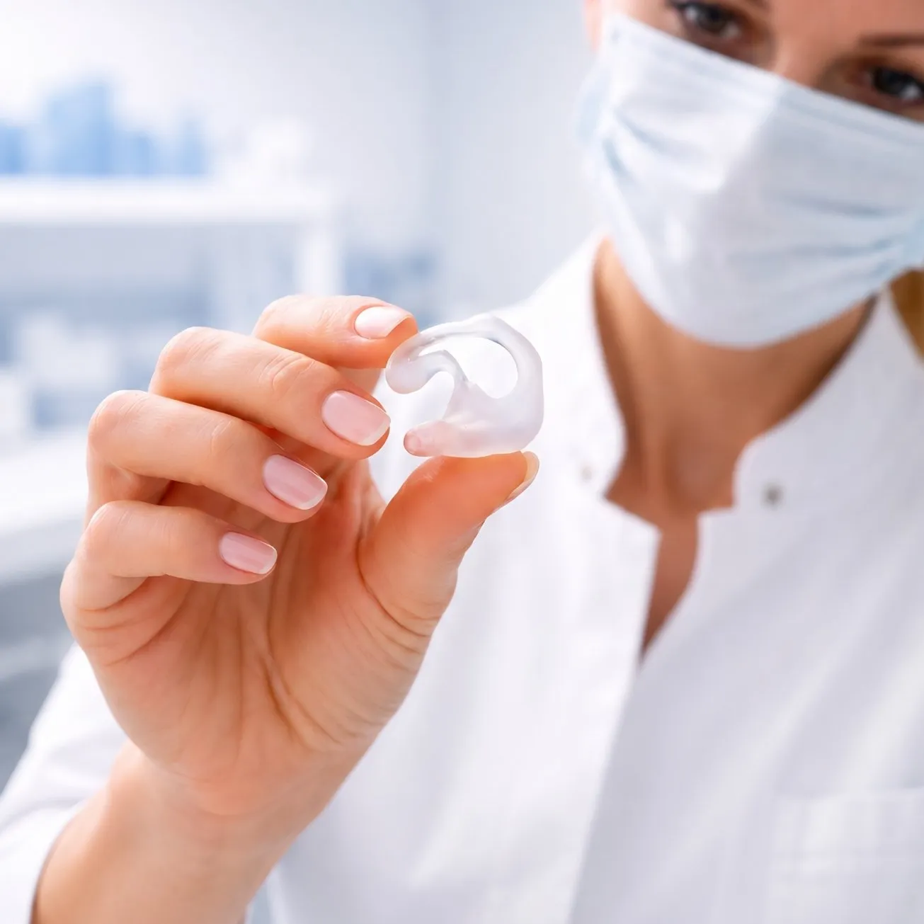 Embout auditif sur mesure fabriqué par le laboratoire LNEA